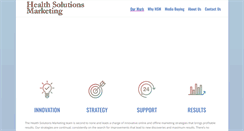 Desktop Screenshot of healthsolutionsmarketing.com