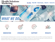Tablet Screenshot of healthsolutionsmarketing.com